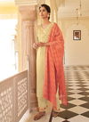 Cream Colour Latest Fancy Designer Heavy Festive Wear pyor stepal viscose Stylish Salwar Suit Collection 122
